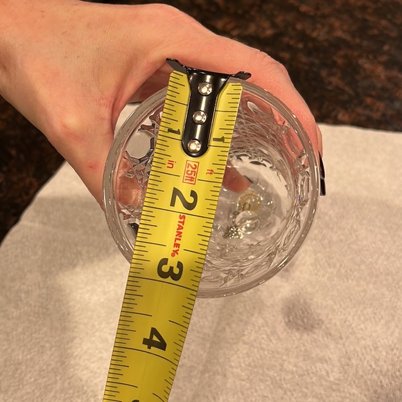 Vintage 7” Clear Crystal Glass Hand Held Etched Bell - Picture 9 of 15